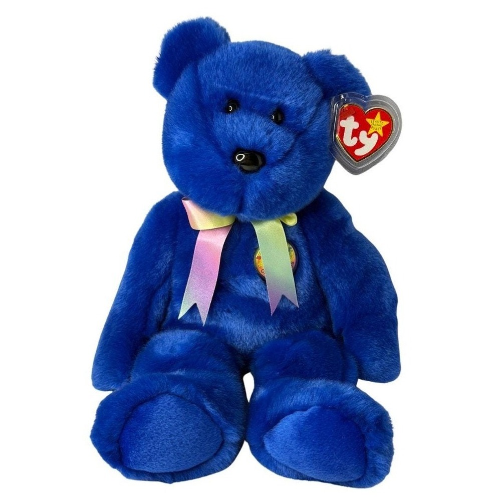 Clubby the Bear | Collector Club Classic 💙 | Mint Heart Tag TY Beanie Buddy